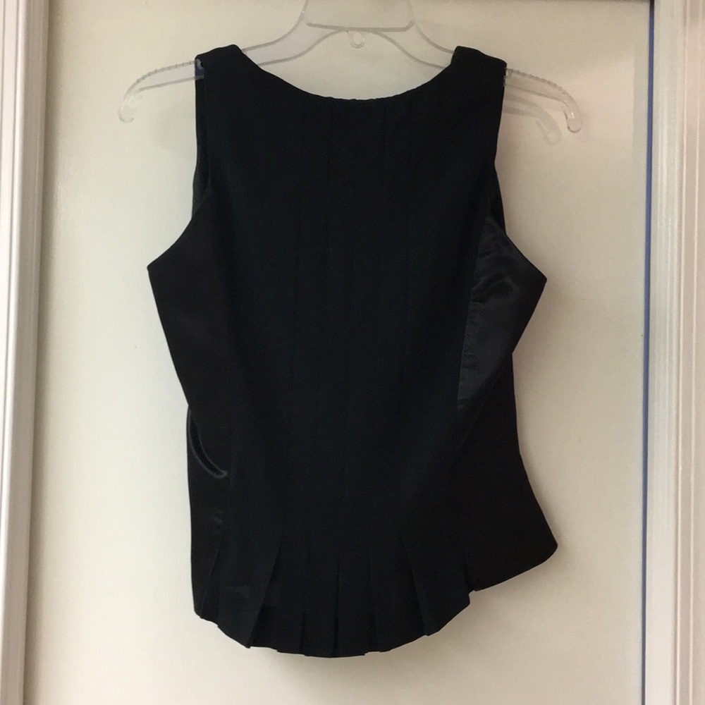 Cache Black Crepe Tuxedo Top And Slacks - image 2